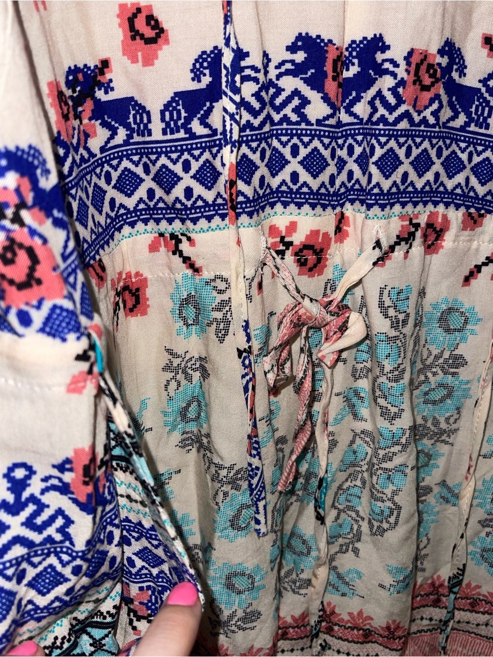 Genuine People Bohemian Romper- NWT - Picture 4 of 5